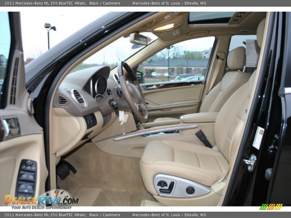2011 Mercedes-Benz ML 350 BlueTEC 4Matic Black / Cashmere Photo #20