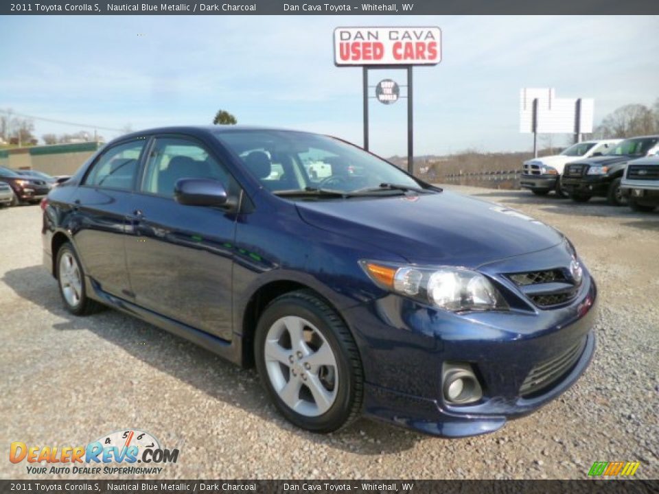 2011 Toyota Corolla S Nautical Blue Metallic / Dark Charcoal Photo #1