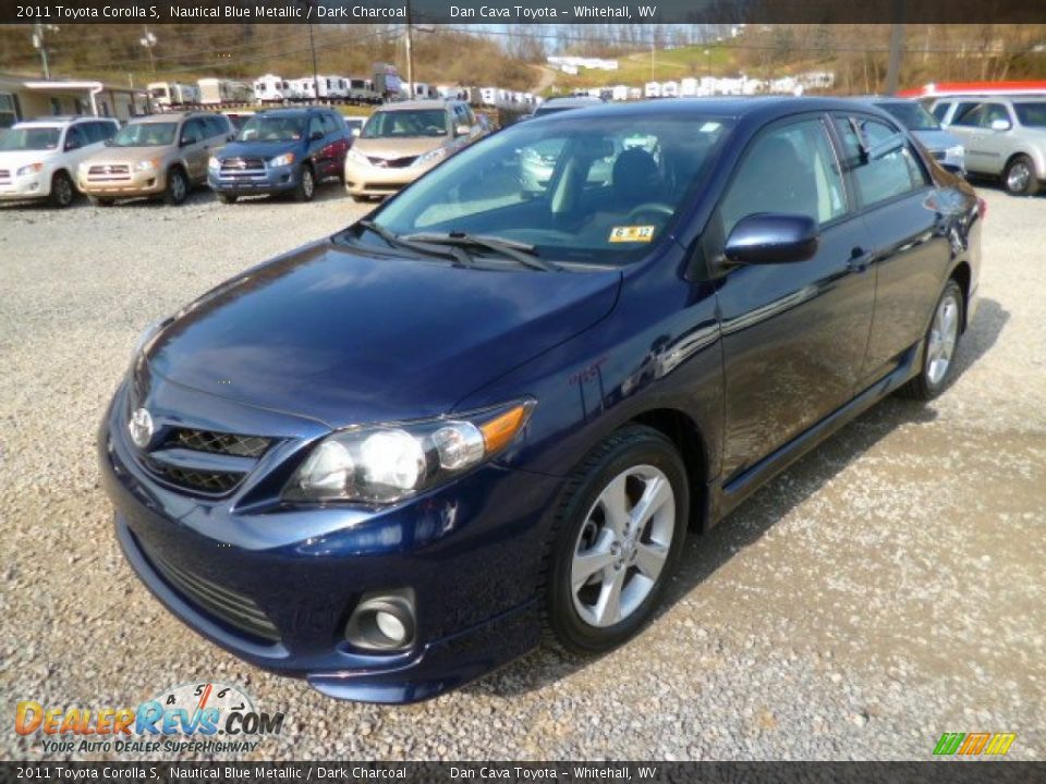 2011 Toyota Corolla S Nautical Blue Metallic / Dark Charcoal Photo #2