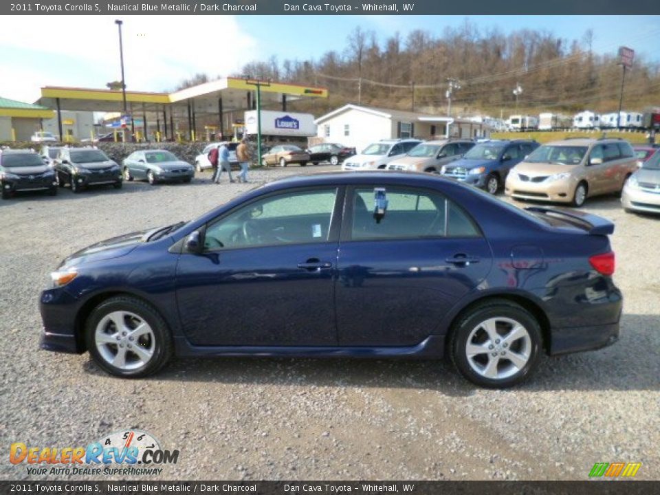 2011 Toyota Corolla S Nautical Blue Metallic / Dark Charcoal Photo #3
