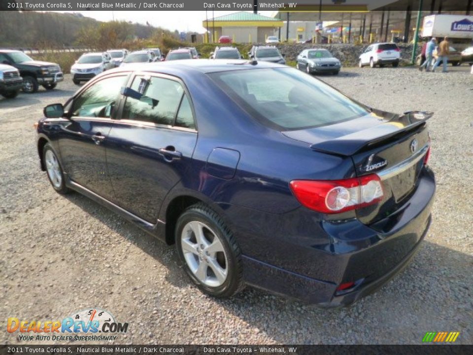 2011 Toyota Corolla S Nautical Blue Metallic / Dark Charcoal Photo #4