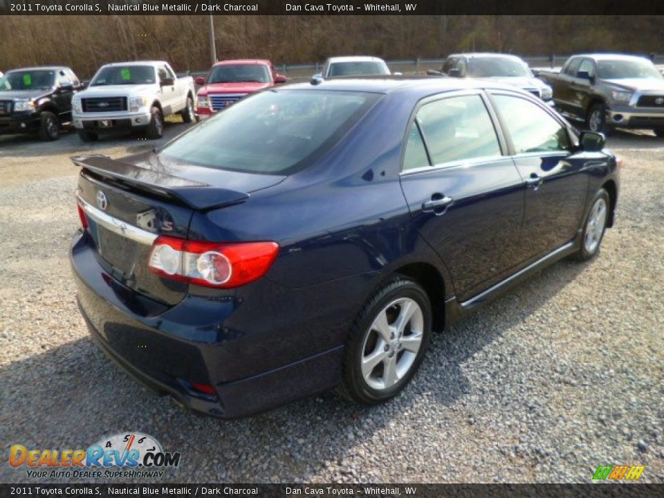 2011 Toyota Corolla S Nautical Blue Metallic / Dark Charcoal Photo #5