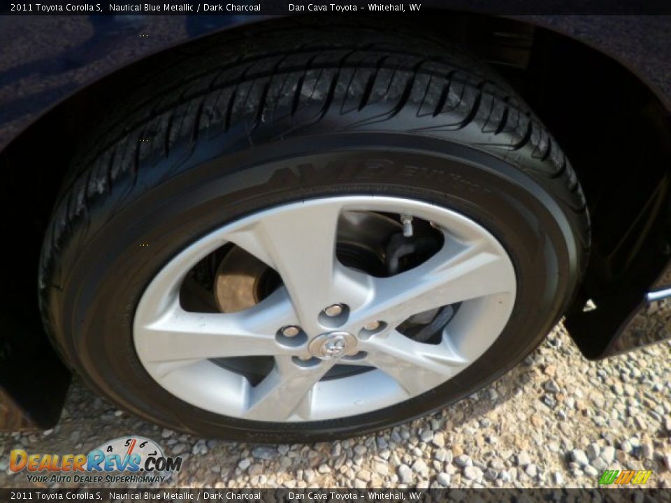 2011 Toyota Corolla S Nautical Blue Metallic / Dark Charcoal Photo #7