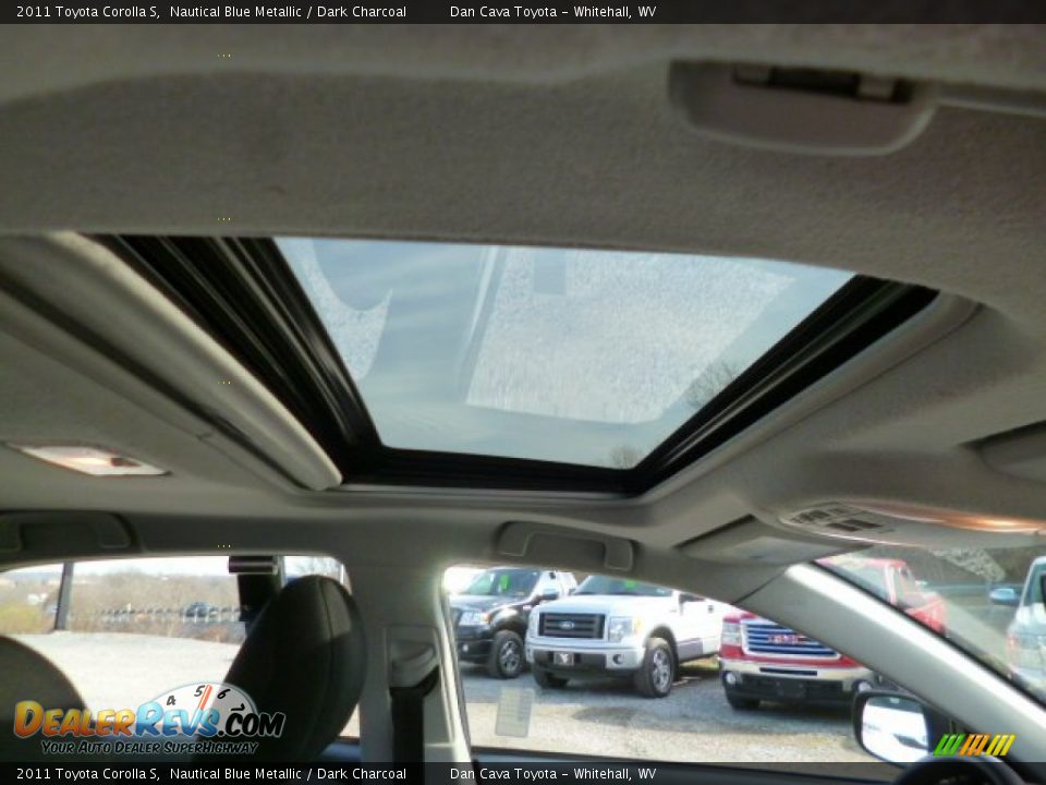 2011 Toyota Corolla S Nautical Blue Metallic / Dark Charcoal Photo #9