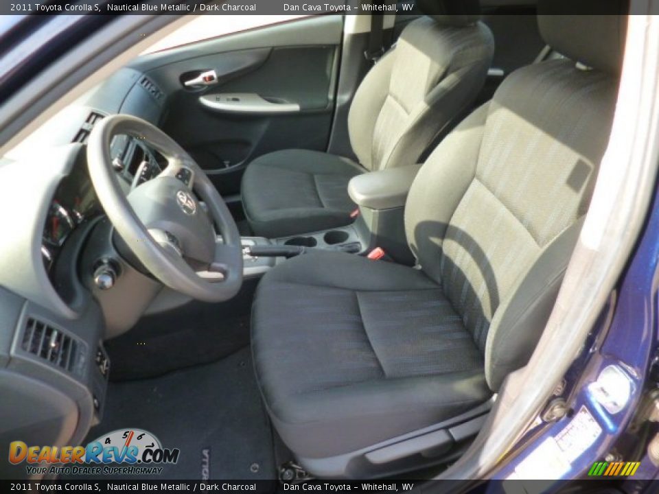2011 Toyota Corolla S Nautical Blue Metallic / Dark Charcoal Photo #11