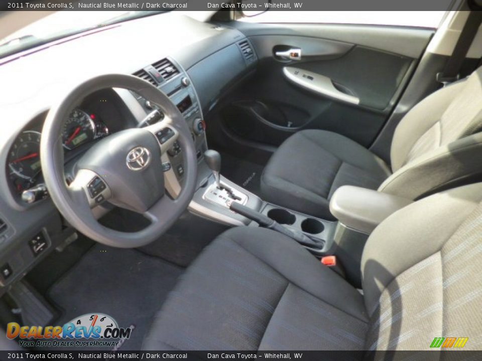 2011 Toyota Corolla S Nautical Blue Metallic / Dark Charcoal Photo #12