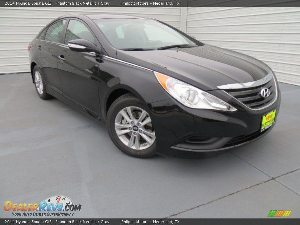 2014 Hyundai Sonata GLS Phantom Black Metallic / Gray Photo #1