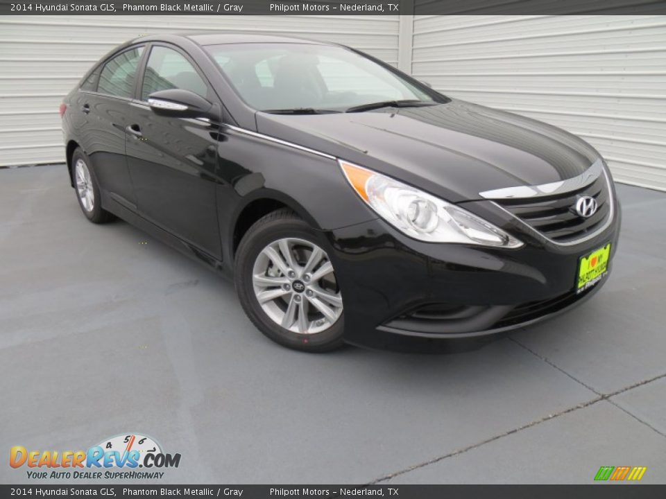 2014 Hyundai Sonata GLS Phantom Black Metallic / Gray Photo #2