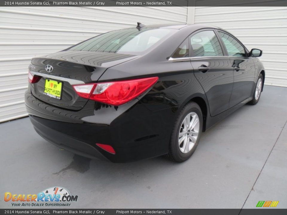 2014 Hyundai Sonata GLS Phantom Black Metallic / Gray Photo #4