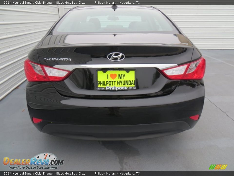 2014 Hyundai Sonata GLS Phantom Black Metallic / Gray Photo #5