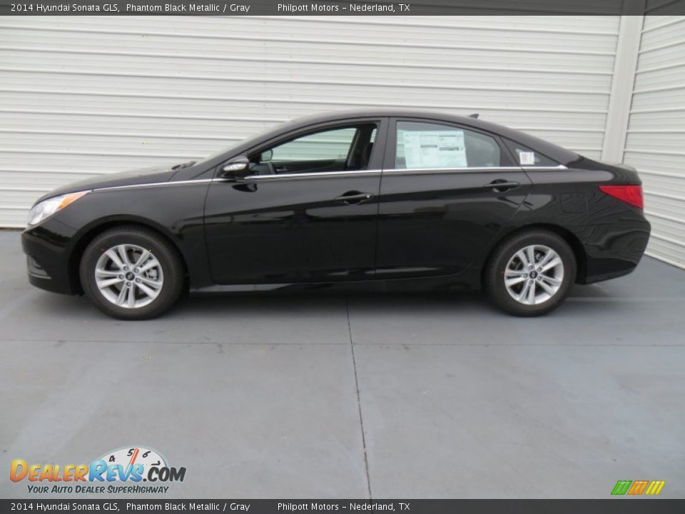 2014 Hyundai Sonata GLS Phantom Black Metallic / Gray Photo #6