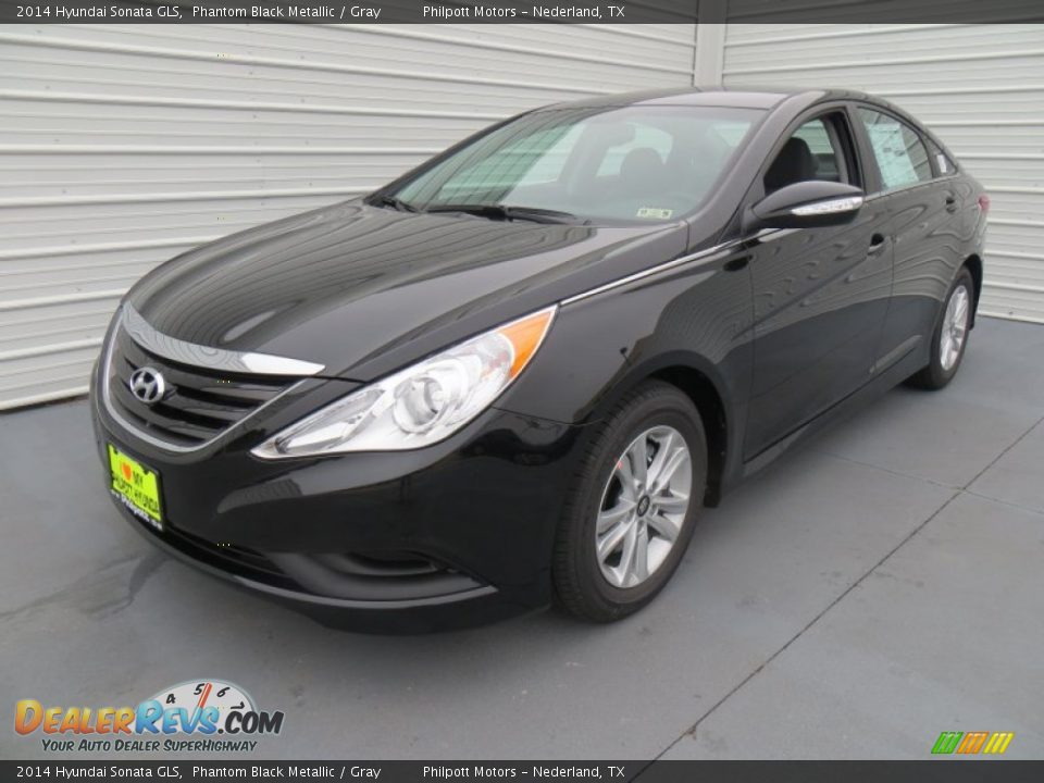 2014 Hyundai Sonata GLS Phantom Black Metallic / Gray Photo #7