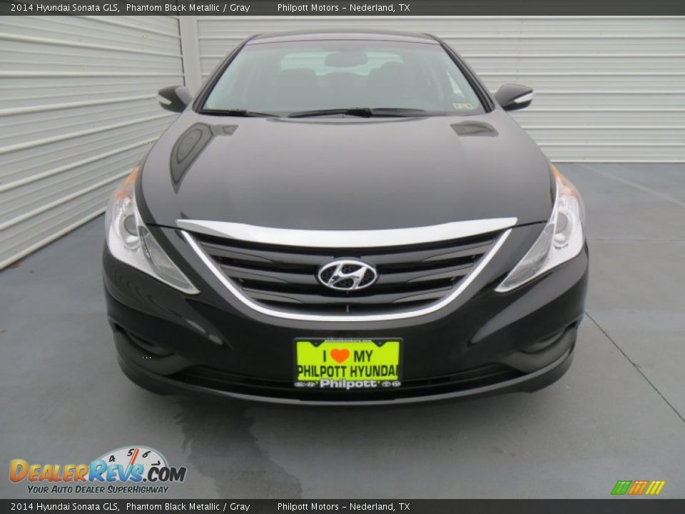 2014 Hyundai Sonata GLS Phantom Black Metallic / Gray Photo #8