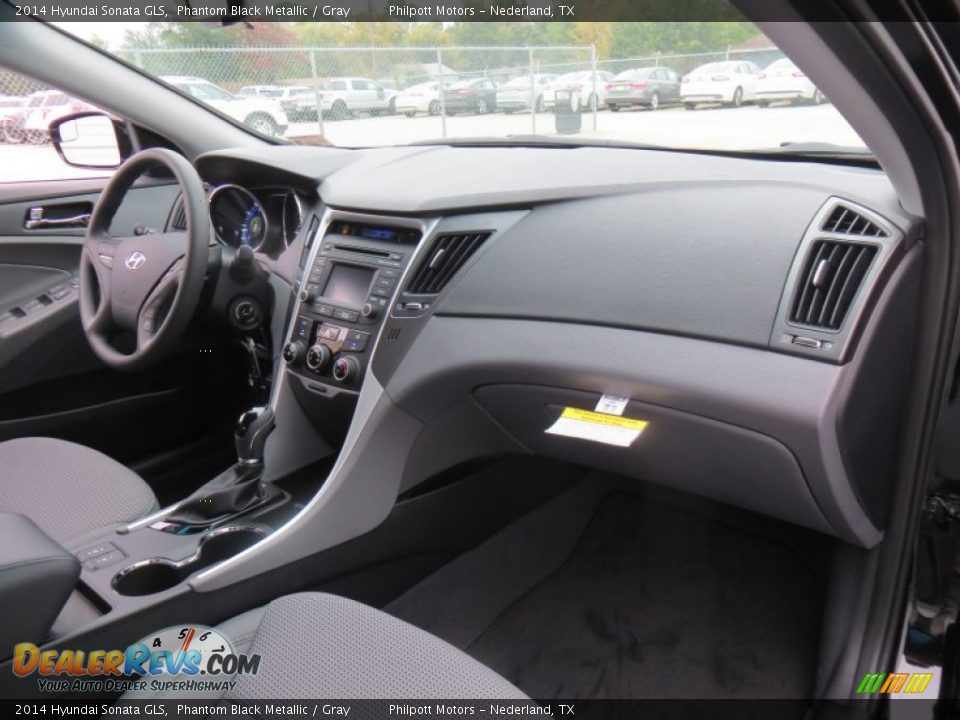 2014 Hyundai Sonata GLS Phantom Black Metallic / Gray Photo #14
