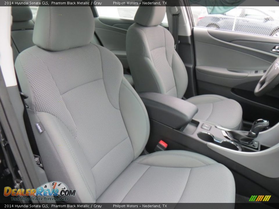 2014 Hyundai Sonata GLS Phantom Black Metallic / Gray Photo #15