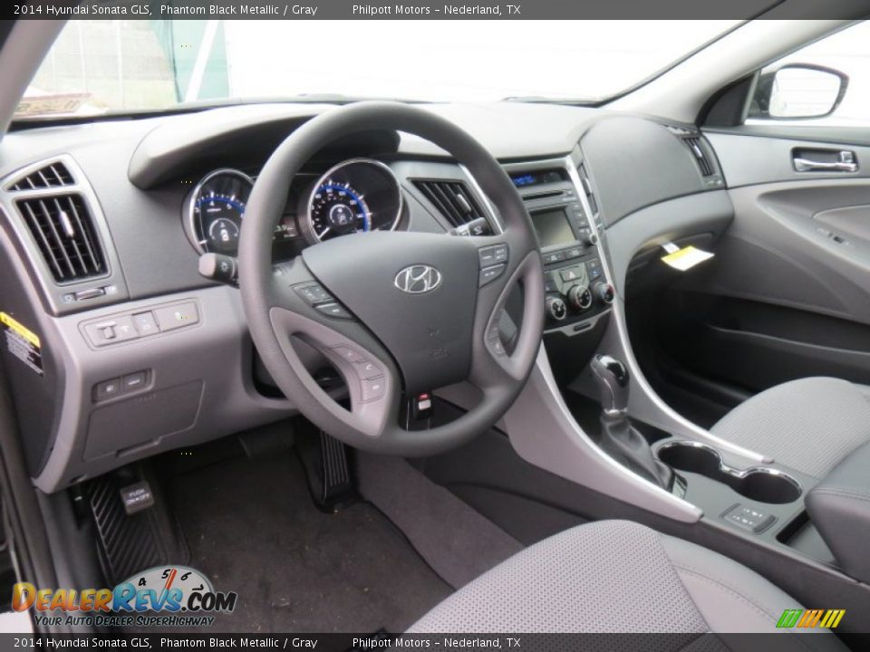 2014 Hyundai Sonata GLS Phantom Black Metallic / Gray Photo #19