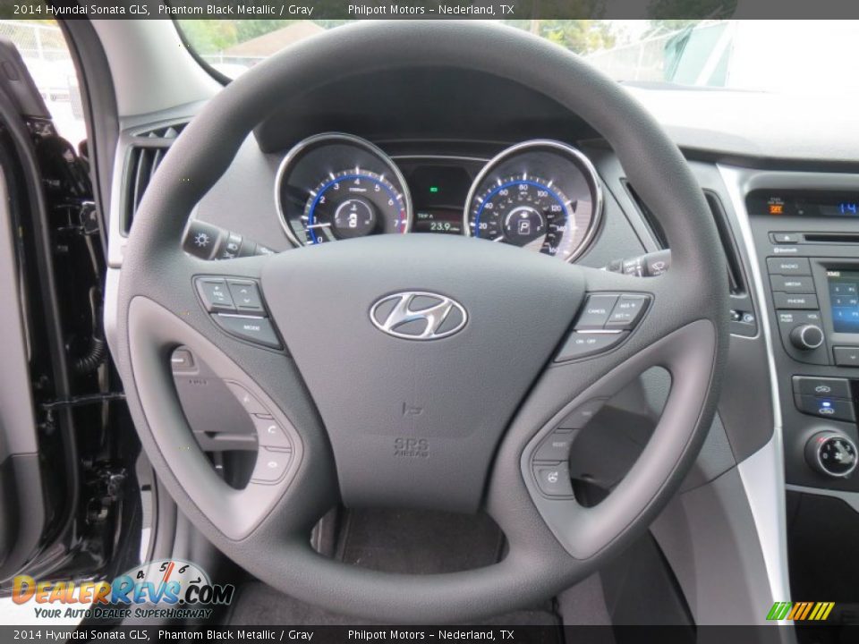 2014 Hyundai Sonata GLS Phantom Black Metallic / Gray Photo #26
