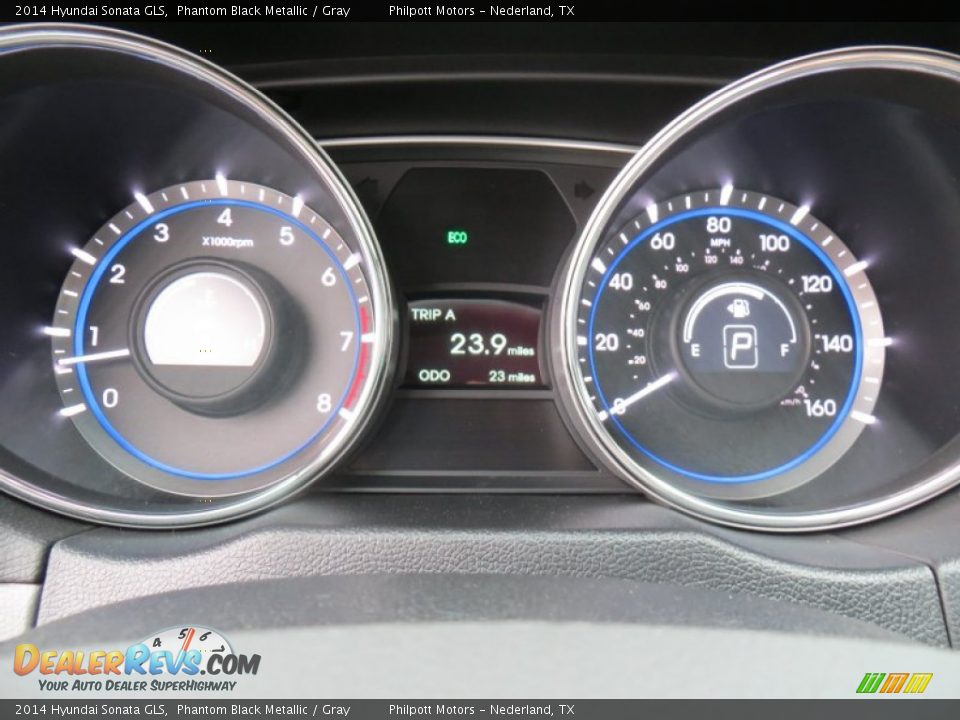 2014 Hyundai Sonata GLS Phantom Black Metallic / Gray Photo #27