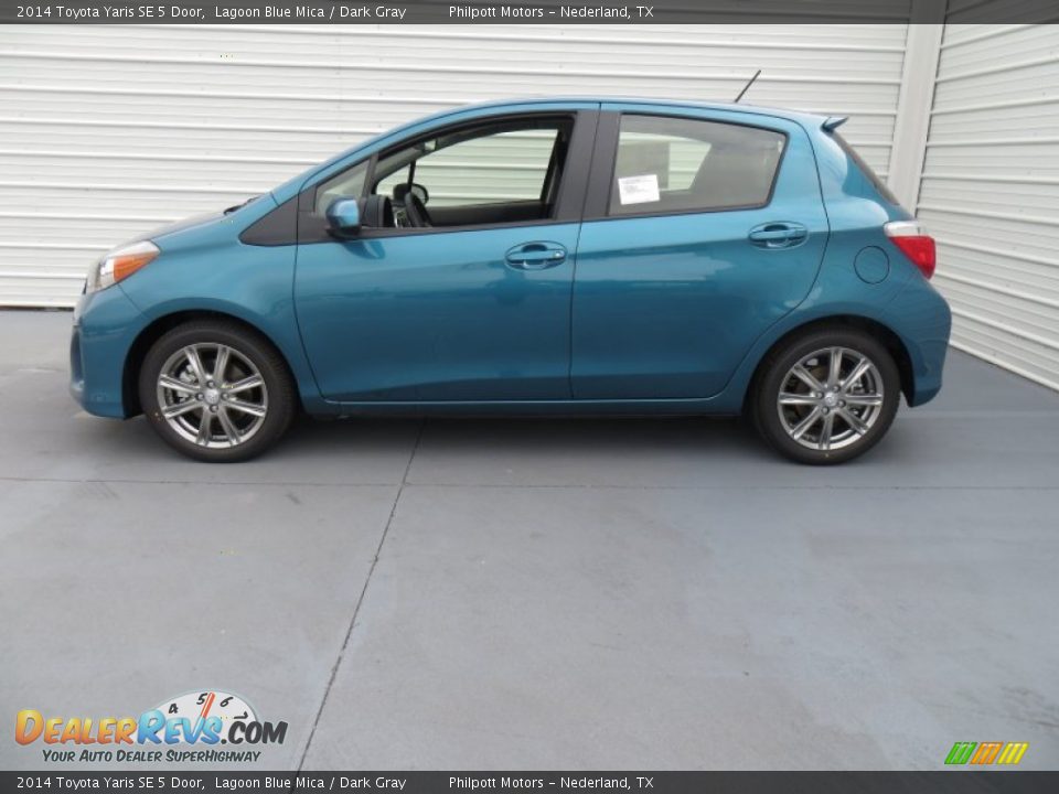 Lagoon Blue Mica 2014 Toyota Yaris SE 5 Door Photo #6