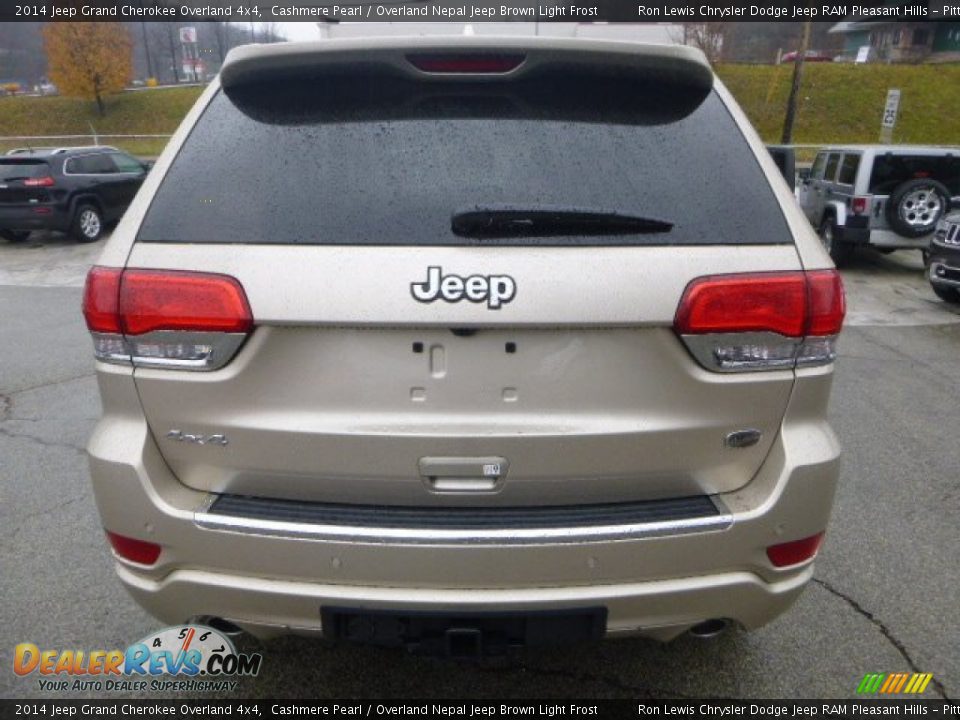 2014 Jeep Grand Cherokee Overland 4x4 Cashmere Pearl / Overland Nepal Jeep Brown Light Frost Photo #4
