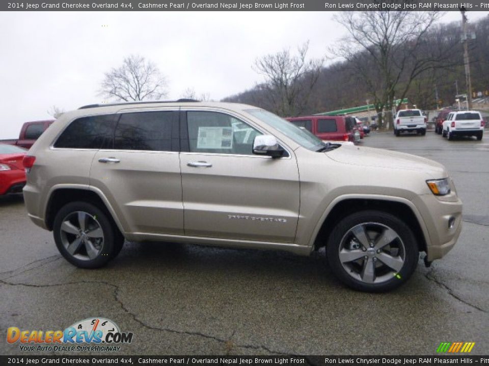 2014 Jeep Grand Cherokee Overland 4x4 Cashmere Pearl / Overland Nepal Jeep Brown Light Frost Photo #6