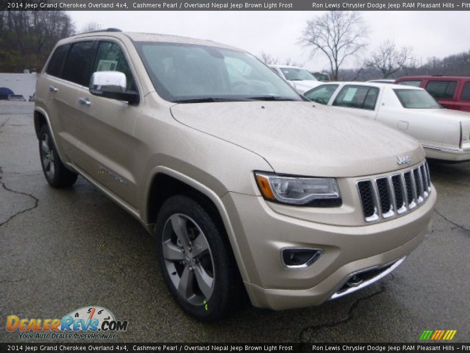 2014 Jeep Grand Cherokee Overland 4x4 Cashmere Pearl / Overland Nepal Jeep Brown Light Frost Photo #7