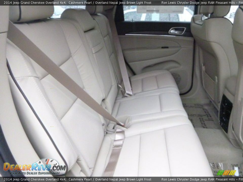 2014 Jeep Grand Cherokee Overland 4x4 Cashmere Pearl / Overland Nepal Jeep Brown Light Frost Photo #11