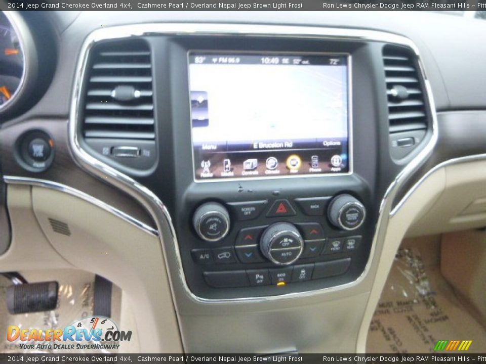 2014 Jeep Grand Cherokee Overland 4x4 Cashmere Pearl / Overland Nepal Jeep Brown Light Frost Photo #18