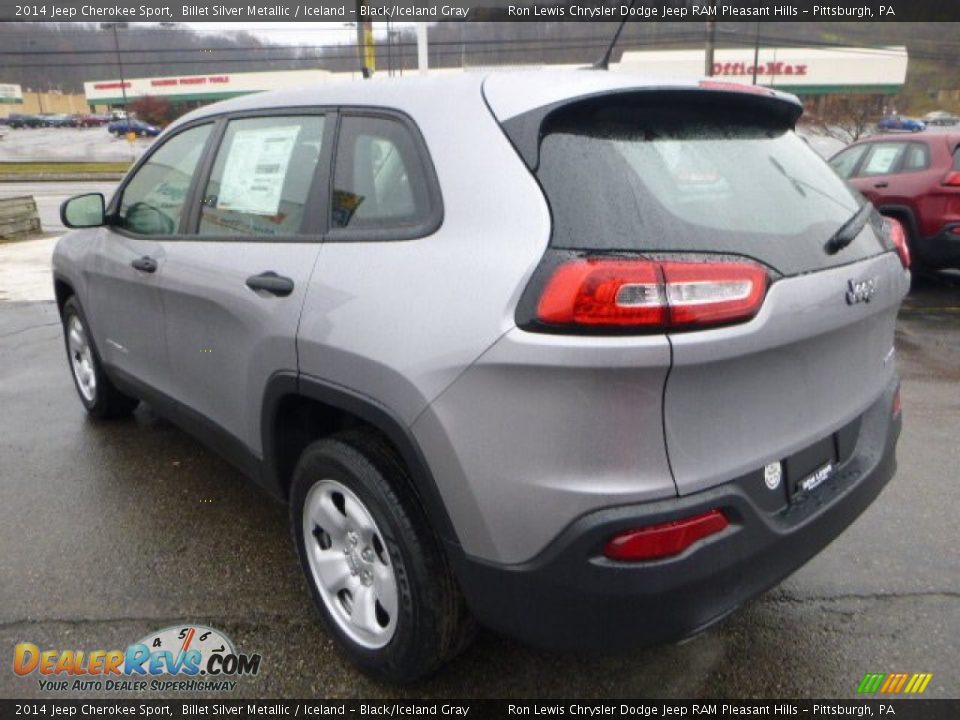 2014 Jeep Cherokee Sport Billet Silver Metallic / Iceland - Black/Iceland Gray Photo #3