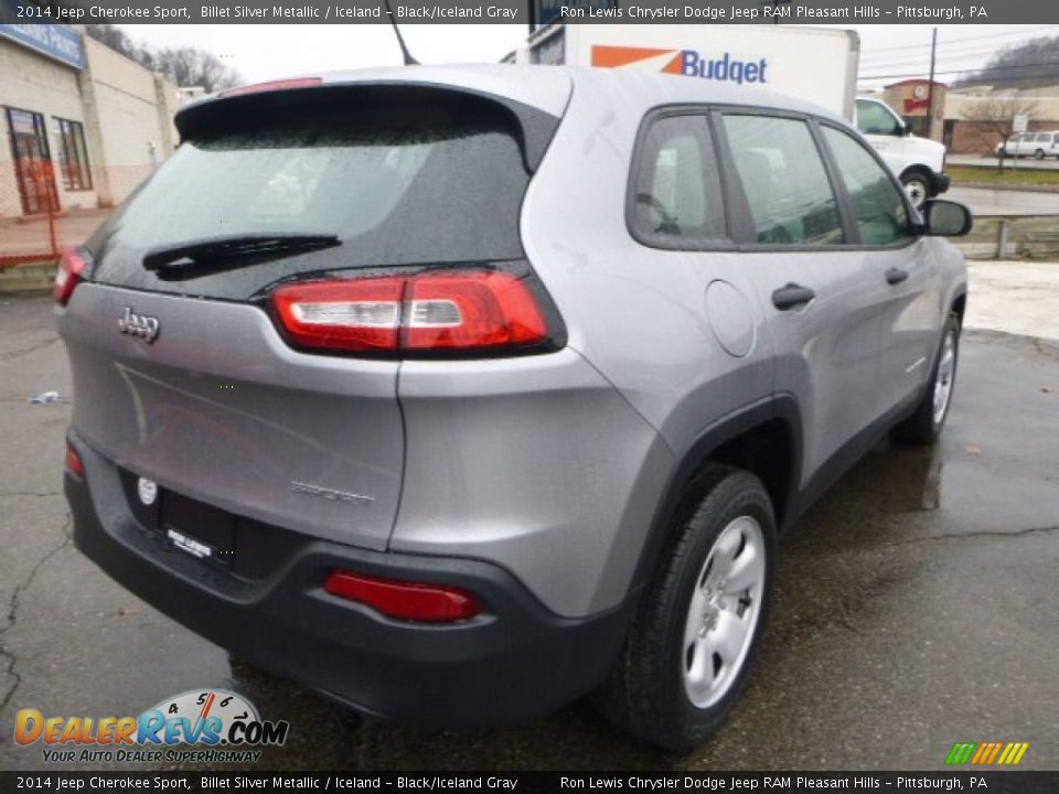 2014 Jeep Cherokee Sport Billet Silver Metallic / Iceland - Black/Iceland Gray Photo #5
