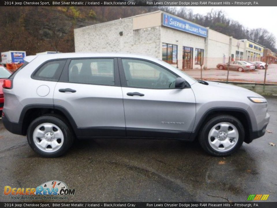 2014 Jeep Cherokee Sport Billet Silver Metallic / Iceland - Black/Iceland Gray Photo #6