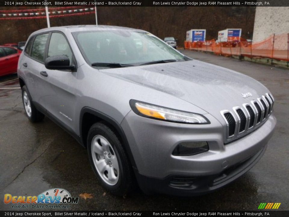 2014 Jeep Cherokee Sport Billet Silver Metallic / Iceland - Black/Iceland Gray Photo #7