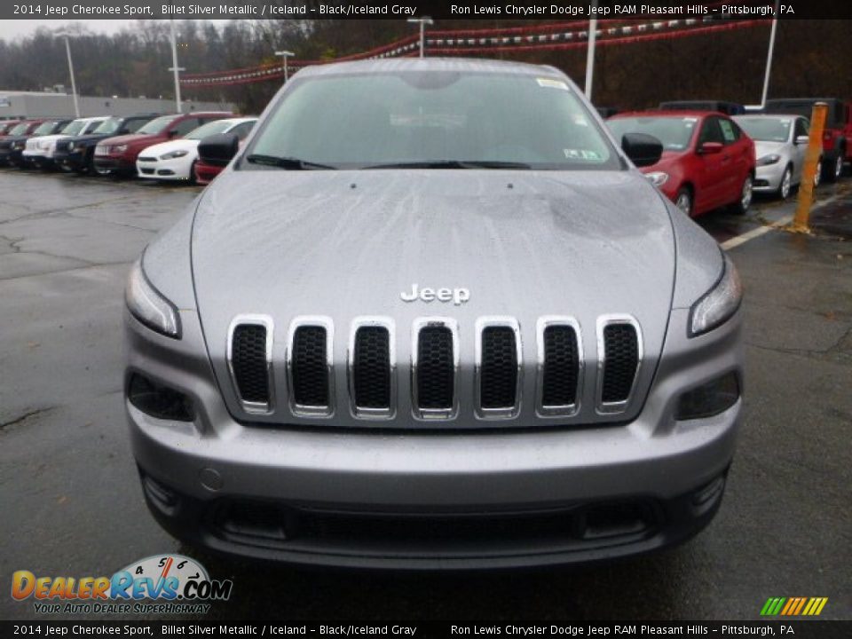 2014 Jeep Cherokee Sport Billet Silver Metallic / Iceland - Black/Iceland Gray Photo #8