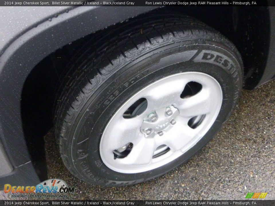 2014 Jeep Cherokee Sport Billet Silver Metallic / Iceland - Black/Iceland Gray Photo #9