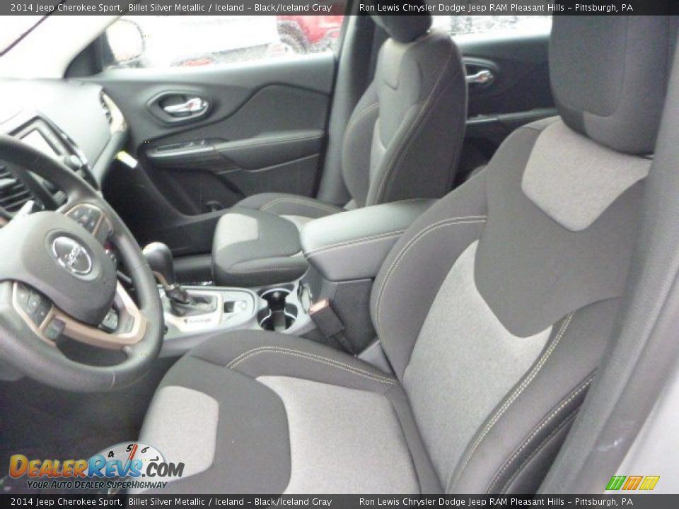 2014 Jeep Cherokee Sport Billet Silver Metallic / Iceland - Black/Iceland Gray Photo #10