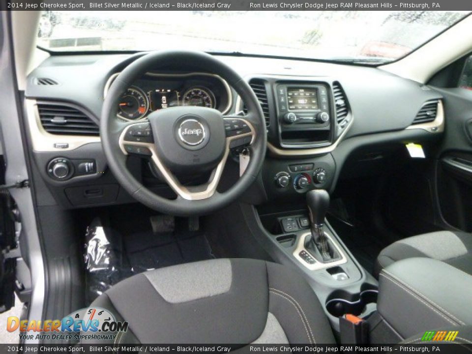 2014 Jeep Cherokee Sport Billet Silver Metallic / Iceland - Black/Iceland Gray Photo #12