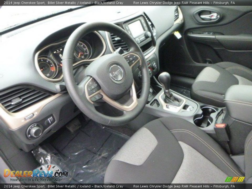 2014 Jeep Cherokee Sport Billet Silver Metallic / Iceland - Black/Iceland Gray Photo #16