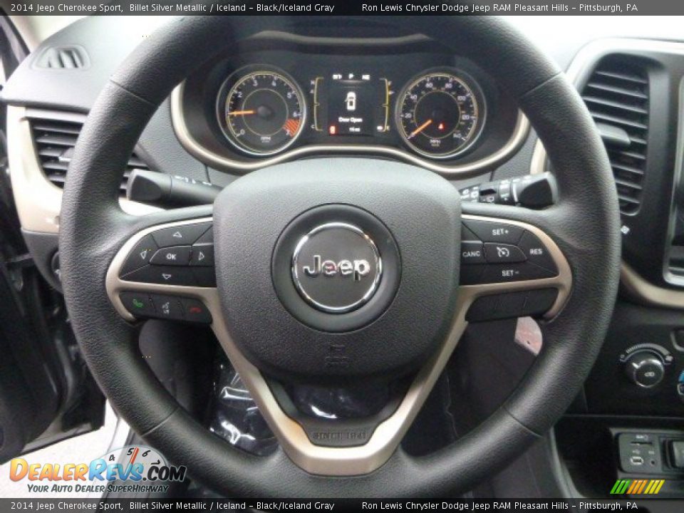 2014 Jeep Cherokee Sport Billet Silver Metallic / Iceland - Black/Iceland Gray Photo #18