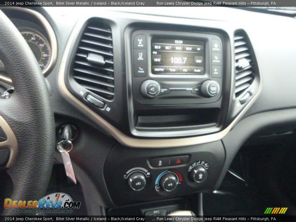 2014 Jeep Cherokee Sport Billet Silver Metallic / Iceland - Black/Iceland Gray Photo #19