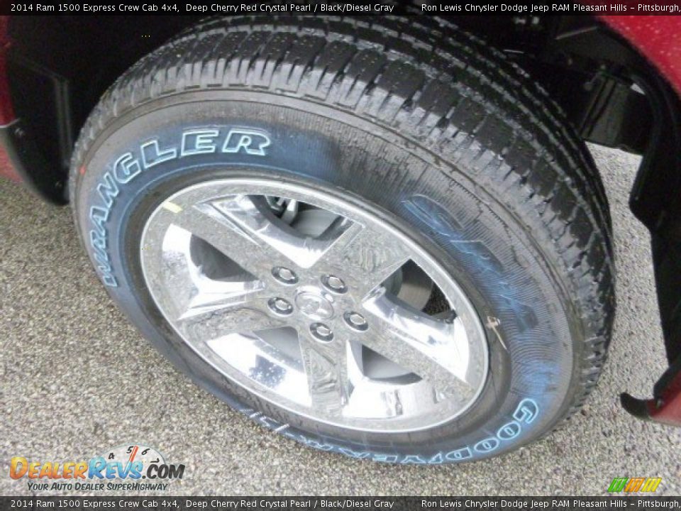 2014 Ram 1500 Express Crew Cab 4x4 Deep Cherry Red Crystal Pearl / Black/Diesel Gray Photo #8