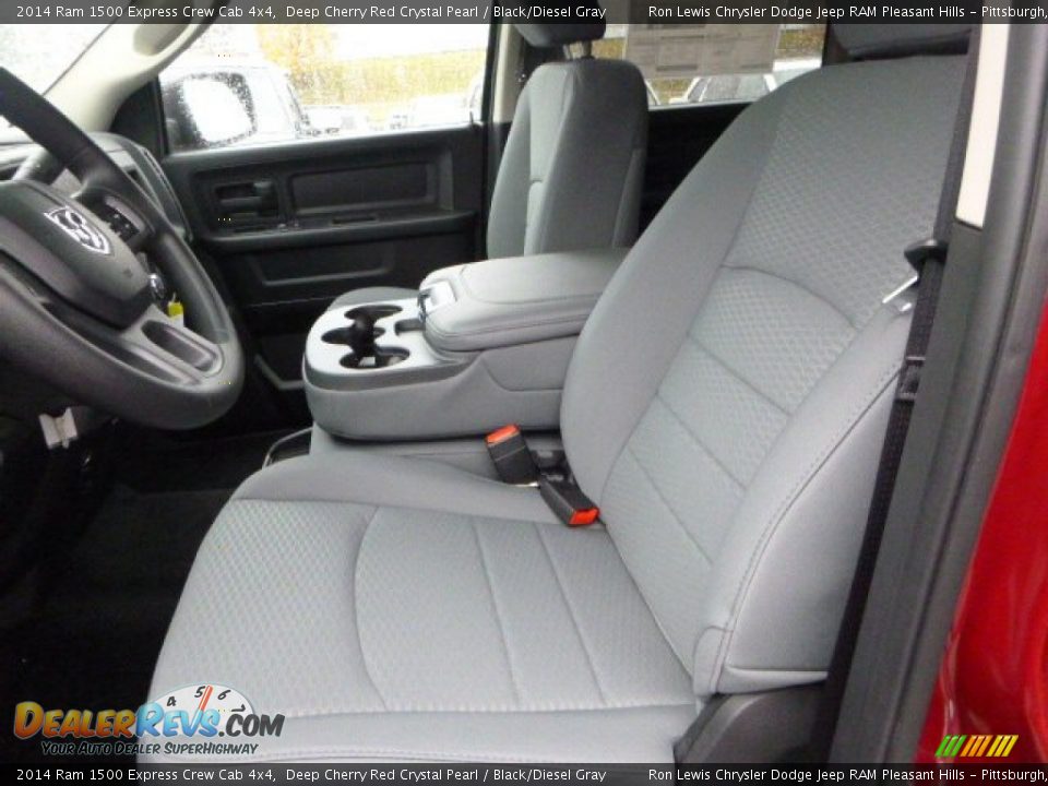 2014 Ram 1500 Express Crew Cab 4x4 Deep Cherry Red Crystal Pearl / Black/Diesel Gray Photo #14