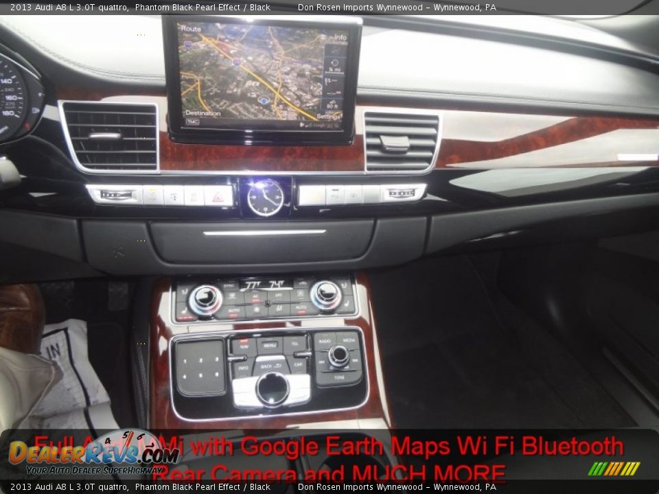 2013 Audi A8 L 3.0T quattro Phantom Black Pearl Effect / Black Photo #5