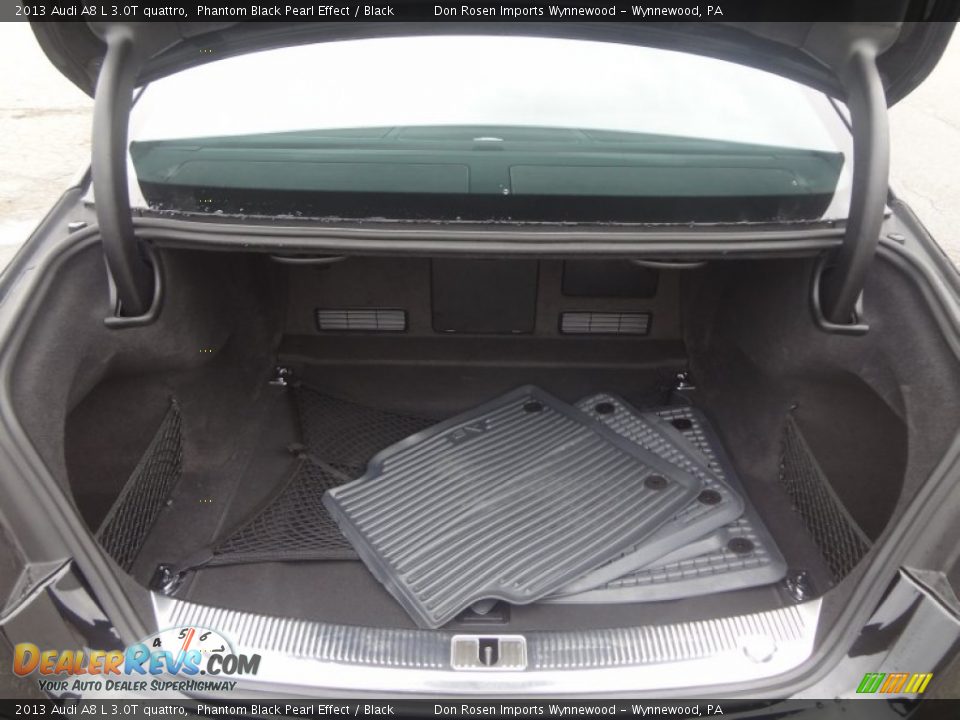2013 Audi A8 L 3.0T quattro Phantom Black Pearl Effect / Black Photo #17