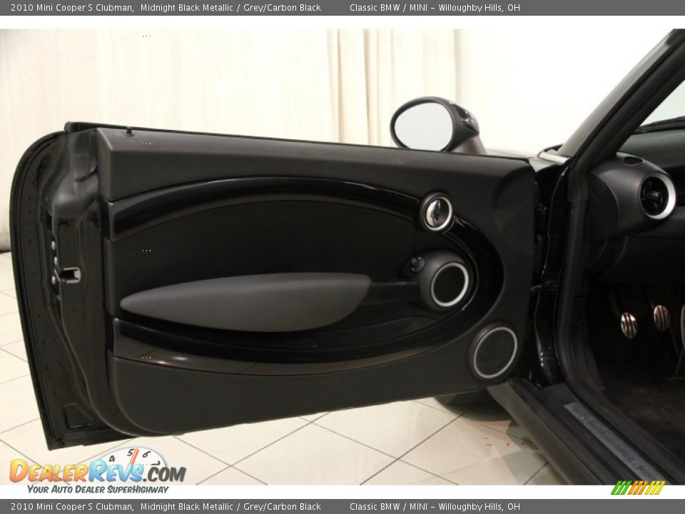 2010 Mini Cooper S Clubman Midnight Black Metallic / Grey/Carbon Black Photo #4