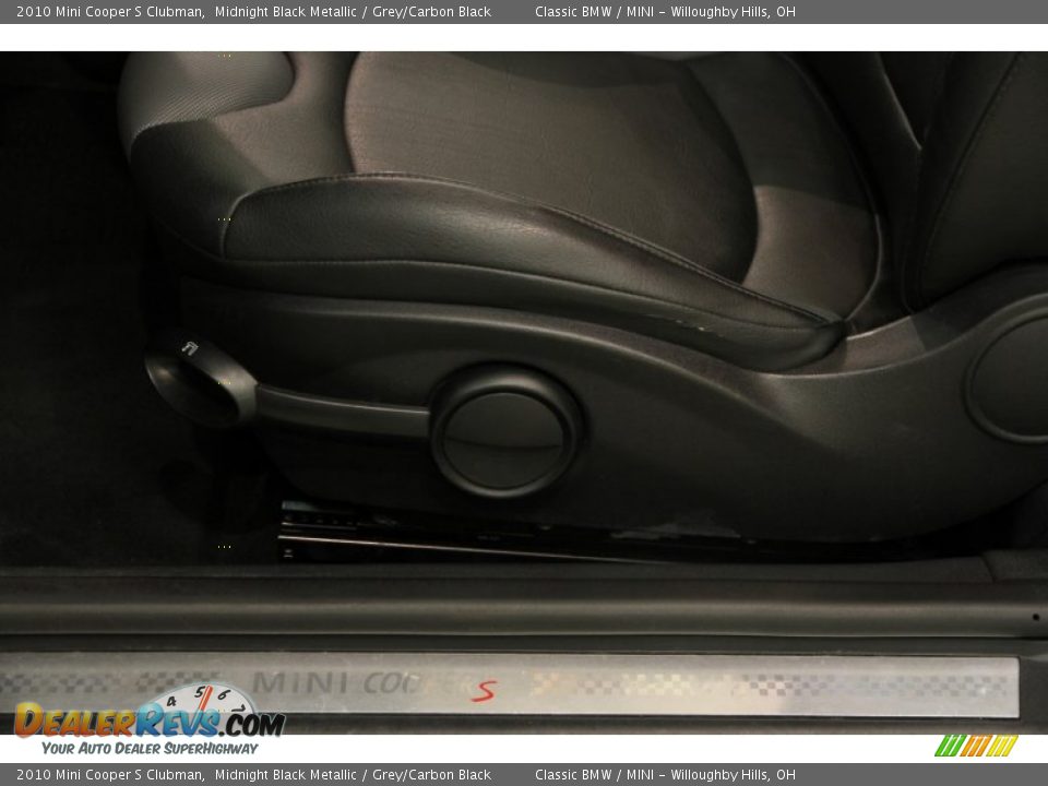 2010 Mini Cooper S Clubman Midnight Black Metallic / Grey/Carbon Black Photo #5