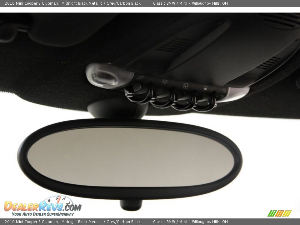 2010 Mini Cooper S Clubman Midnight Black Metallic / Grey/Carbon Black Photo #10