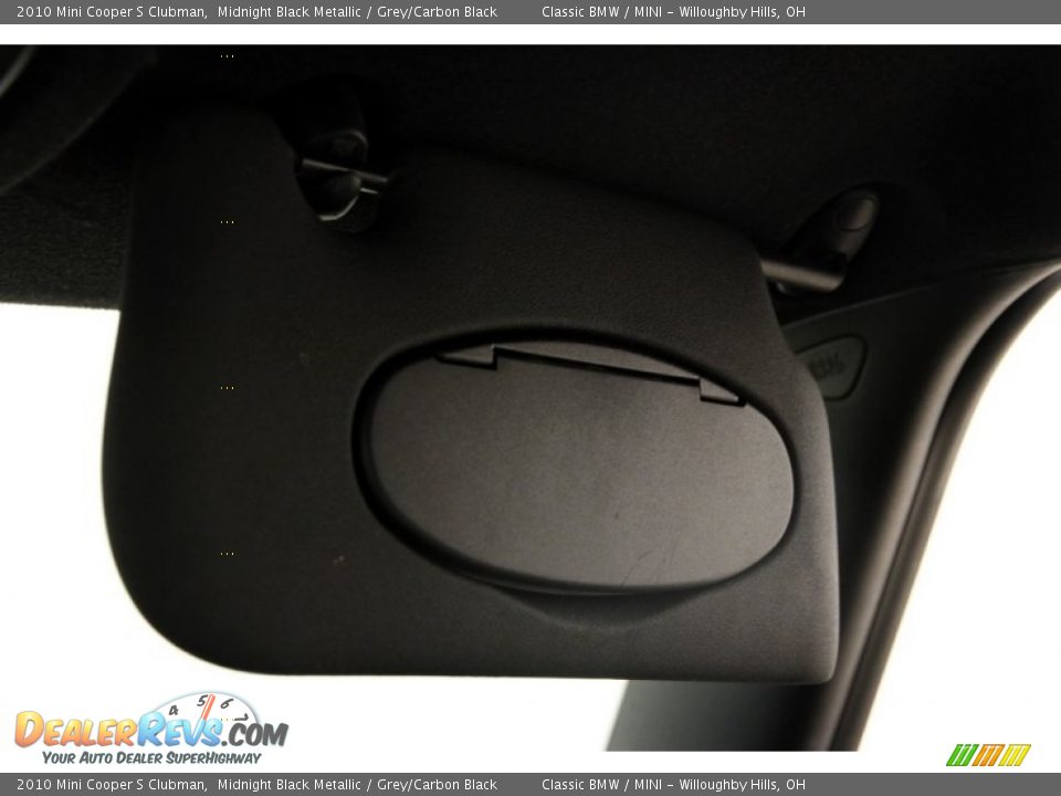 2010 Mini Cooper S Clubman Midnight Black Metallic / Grey/Carbon Black Photo #11