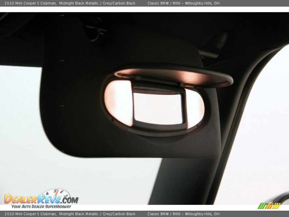 2010 Mini Cooper S Clubman Midnight Black Metallic / Grey/Carbon Black Photo #12