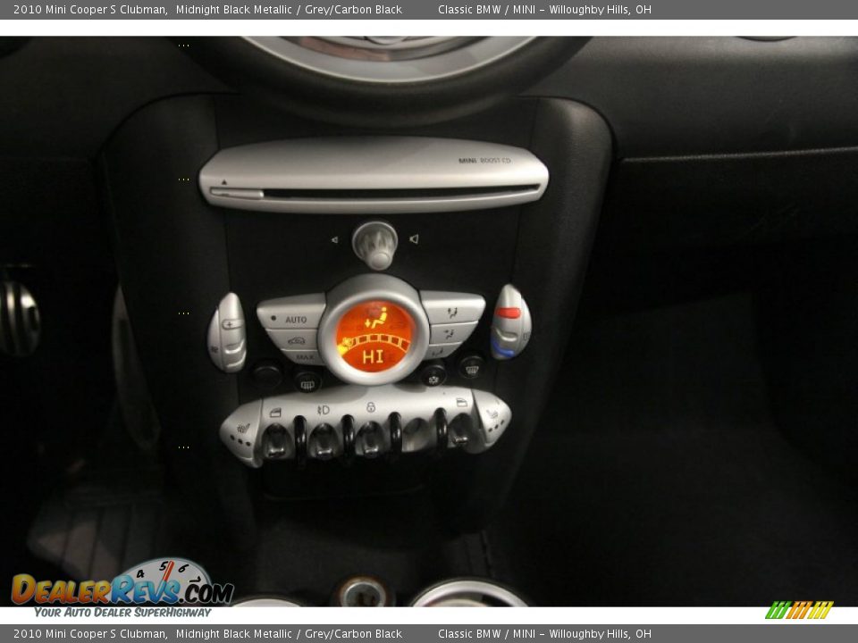 2010 Mini Cooper S Clubman Midnight Black Metallic / Grey/Carbon Black Photo #13