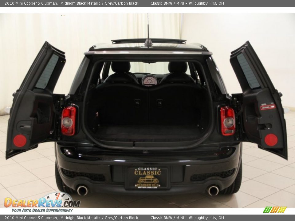 2010 Mini Cooper S Clubman Midnight Black Metallic / Grey/Carbon Black Photo #19